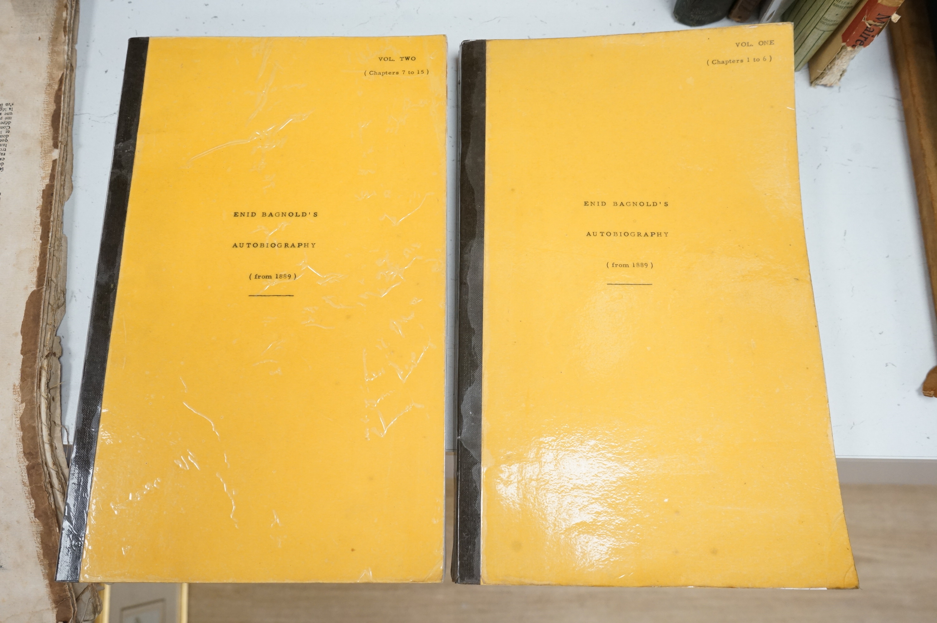 [Bagnold, Enid] - Enid Bagnold's Autobiography (from 1889). An Original Typescript Copy (with some 24 ms corrections) and Inscribed by Author on title - 'For Alicia Scott / With the Author's love / a long pre-publication